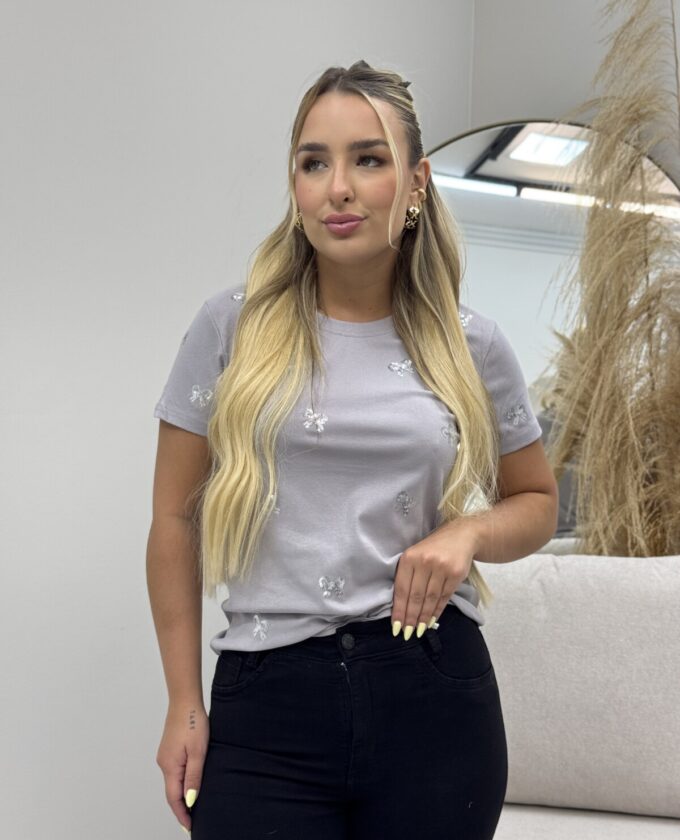 OPicoGirl - Blusa Débora - Cinza