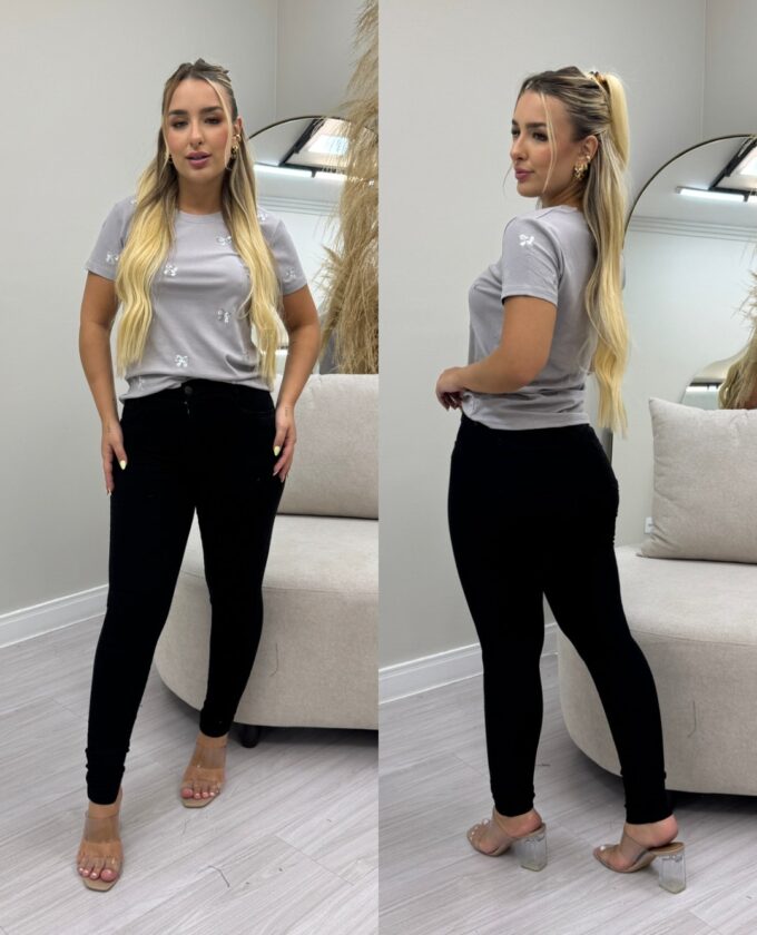 OPicoGirl - Calça Jeans Preta