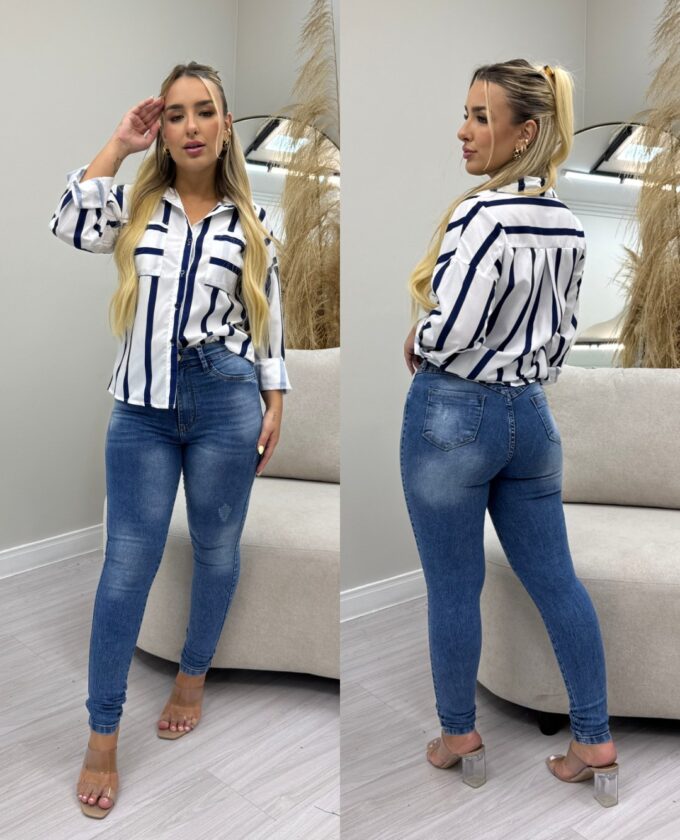 OPicoGirl - Calça Melinda Azul