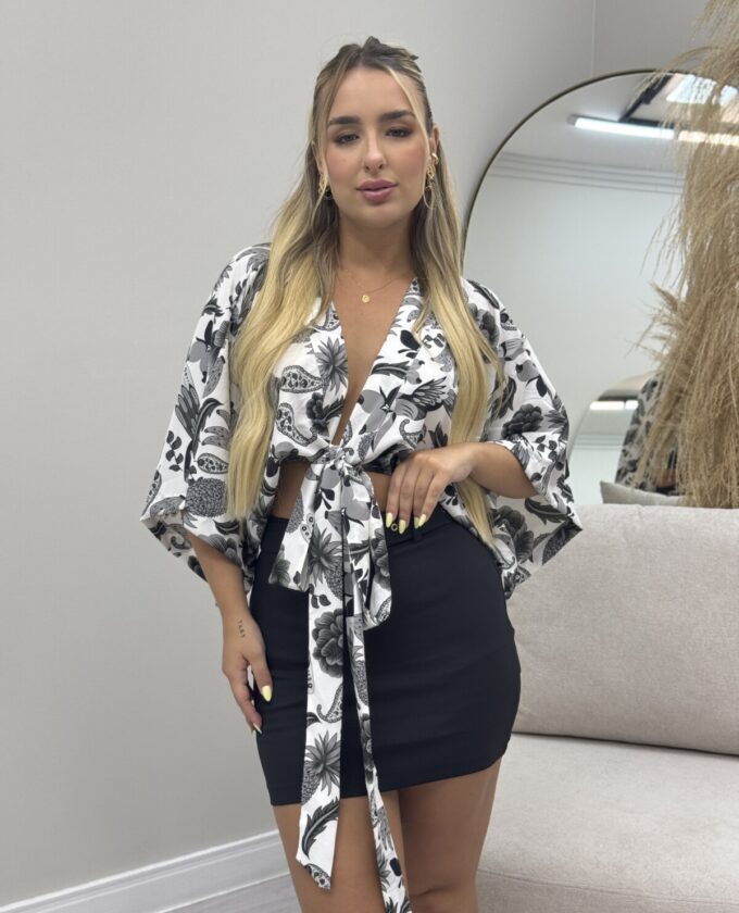 OPicoGirl - Cropped Pilar - Marrom
