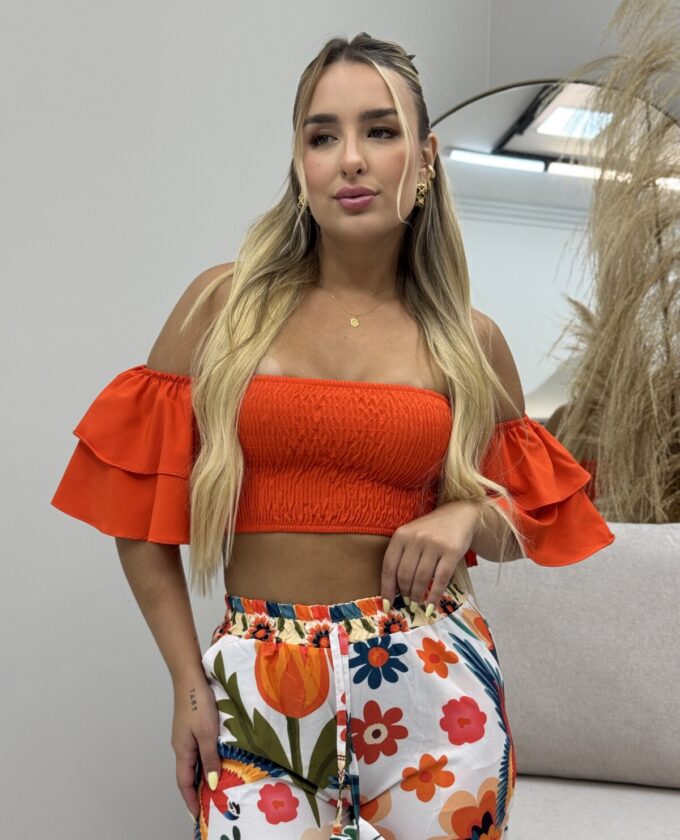 OPicoGirl - Cropped Yna - Amarelo