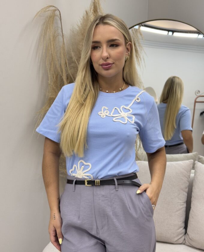 OPicoGirl - Blusa Anastácia - Azul