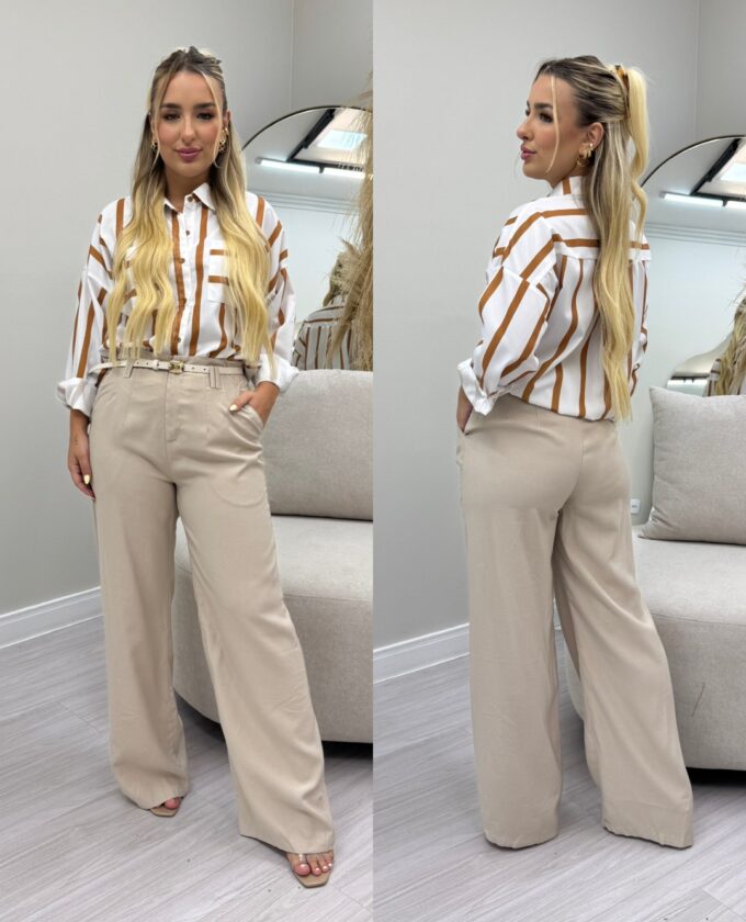 OPicoGirl - Calça Dalila - Bege Areia