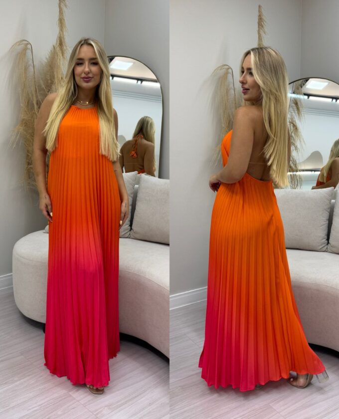 OPicoGirl - Vestido Elisabete - Laranja