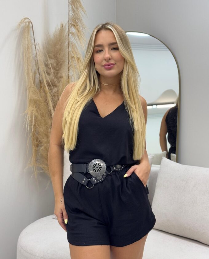 OPicoGirl - Conjunto Catarina - Preto