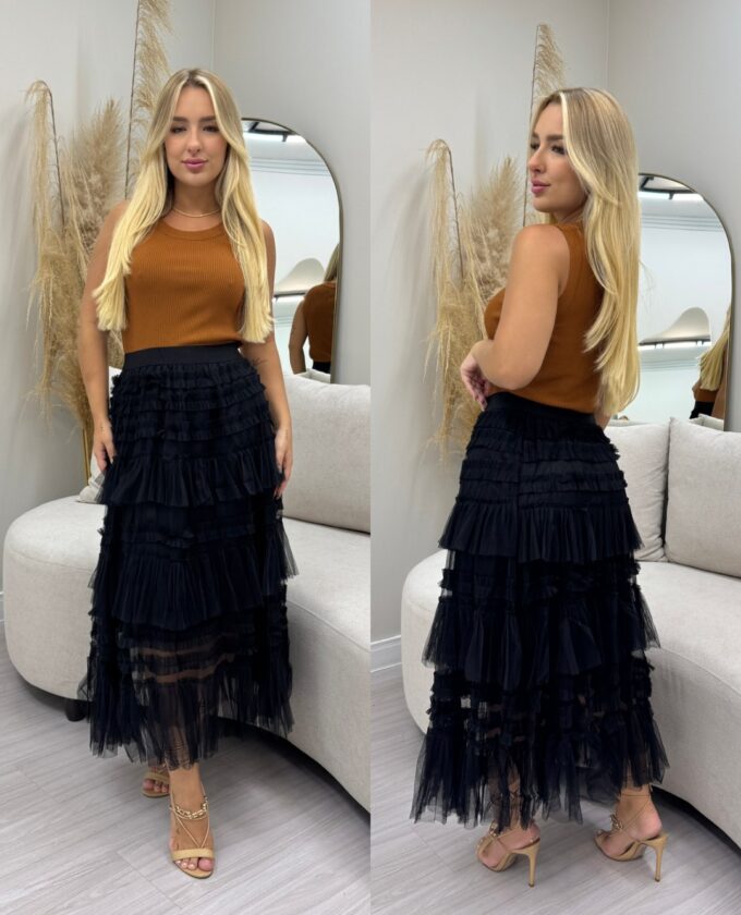 OPicoGirl - Saia Taila - Preto