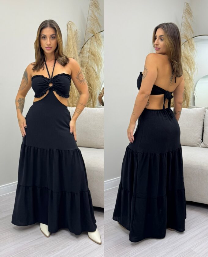 OPicoGirl - Vestido Helga - Marrom