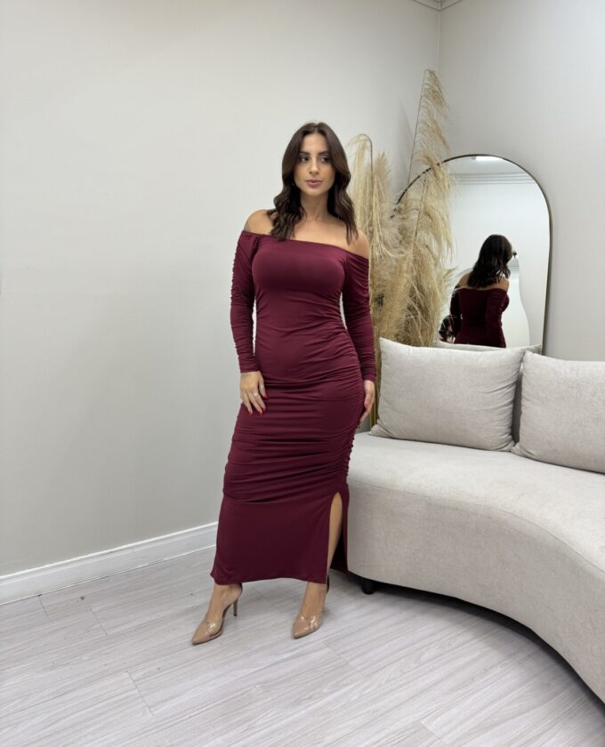OPicoGirl - Vestido Dará - Bordo