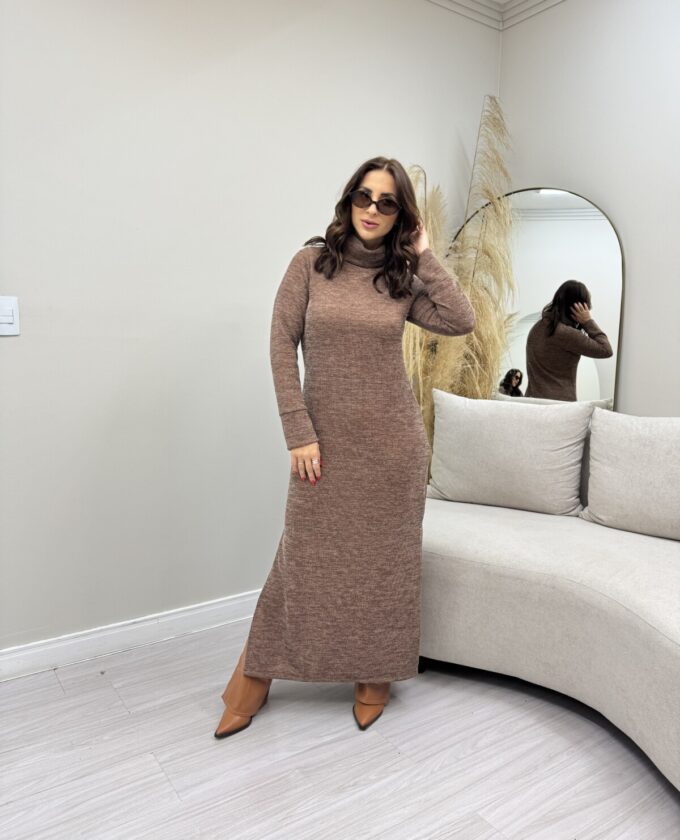 OPicoGirl - Vestido Monalisa Longo - Preto