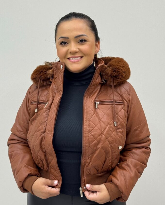 OPicoGirl - Jaqueta Gigi - Marrom