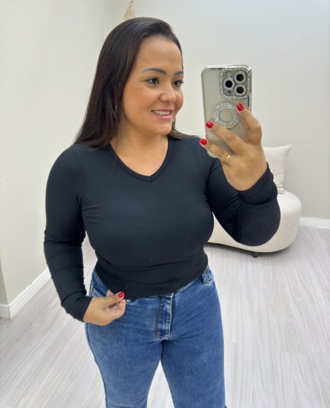OPicoGirl - Blusa Rita - Preto