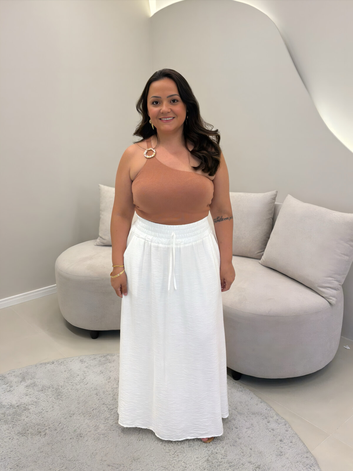 OPicoGirl - Saia Giovana - Branco