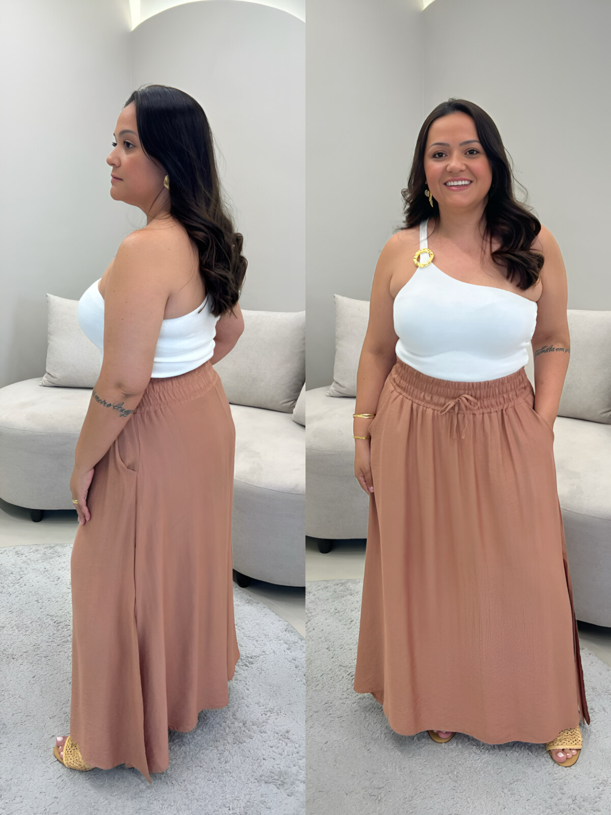 OPicoGirl - Saia Giovana - Branco