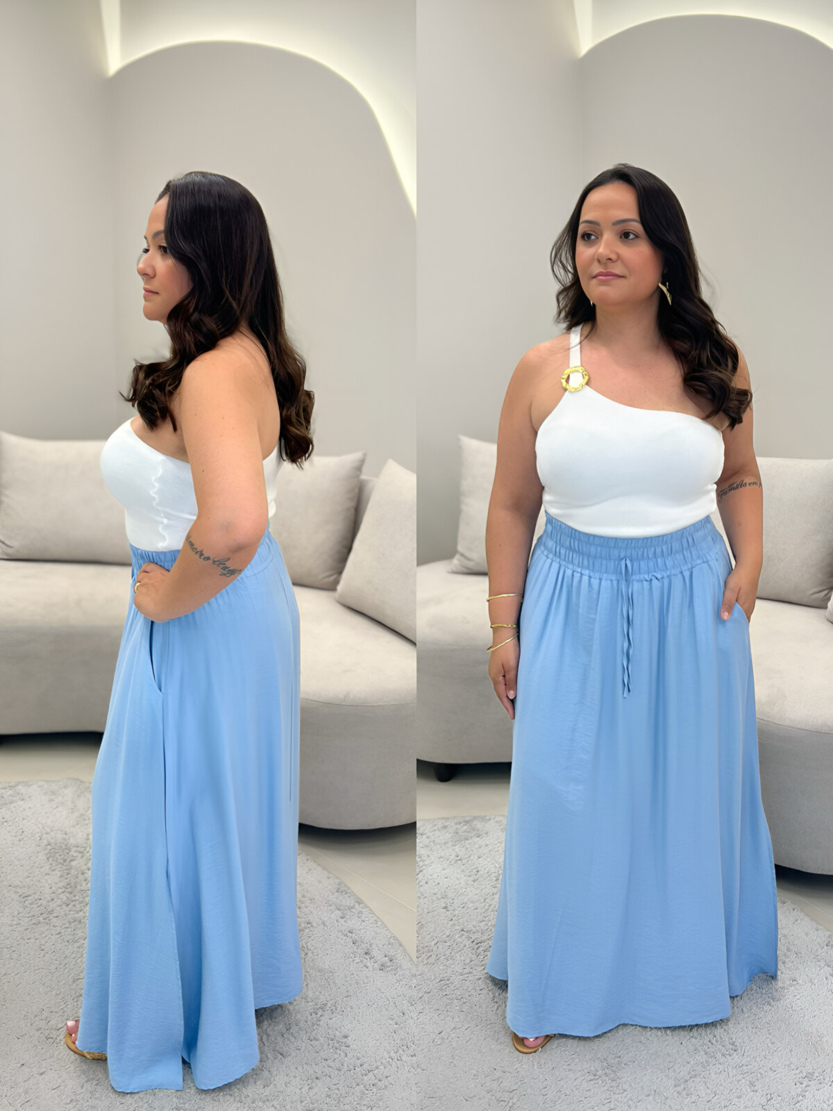 OPicoGirl - Saia Giovana - Branco