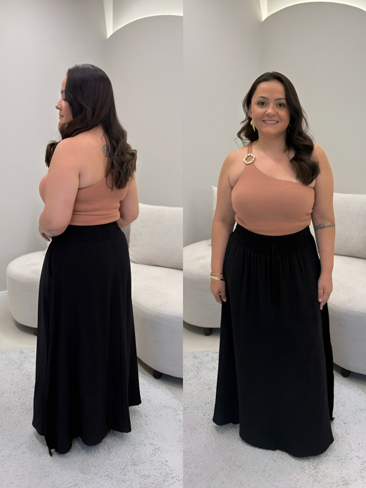 OPicoGirl - Saia Giovana - Preto