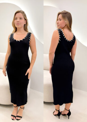 OPicoGirl - Vestido Noemi - Preto