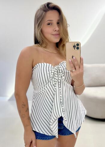 OPicoGirl - Blusa Marie - Preto