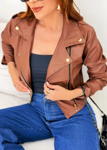 OPicoGirl – Jaqueta Lola (Couro Sintético) – Preto OPicoGirl - Jaqueta Lola (Couro Sintético) - Preto