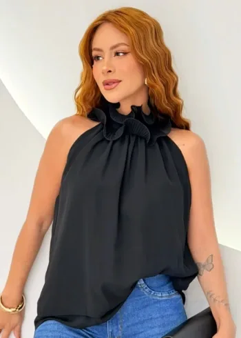 OPicoGirl - Blusa Kemin - Preto