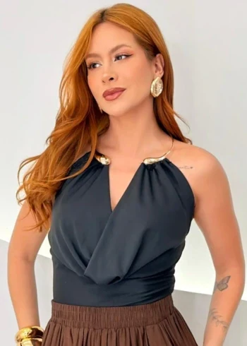 OPicoGirl - Body Úrsula - Preto