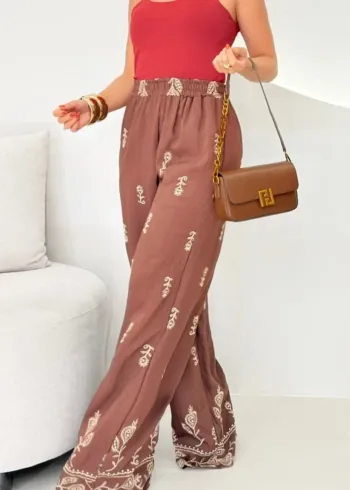 OPicoGirl - Calça Bordada Premium -