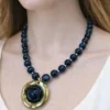 OPicoGirl - Colar Medalha Elegance - Azul