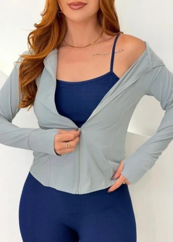 OPicoGirl - Jaqueta com Capuz - Preto