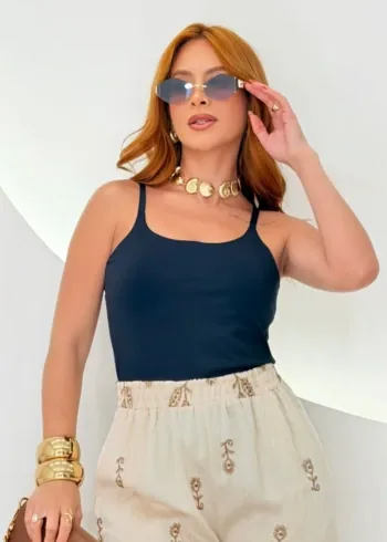 OPicoGirl - Regata Chiara – Poliamida Premium - Preto