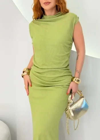 OPicoGirl - Vestido Leonice - Areia