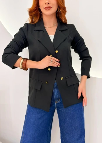 OPicoGirl - Blazer Kelly - Preto
