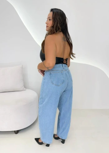 OPicoGirl - Calça Jeans Baggy Clara