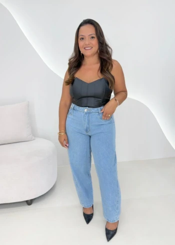 OPicoGirl - Calça Jeans Baggy Clara