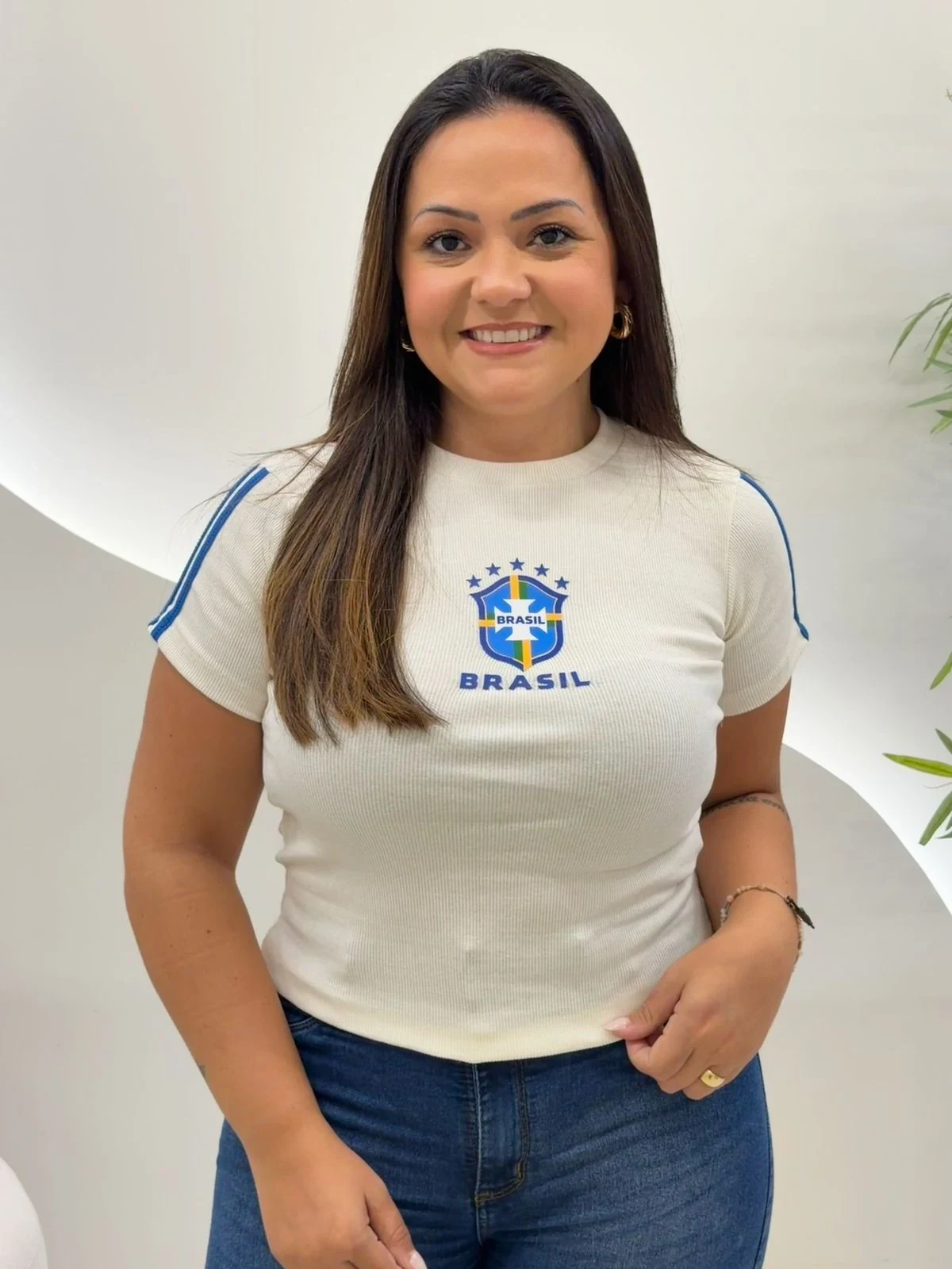 OPicoGirl – Blusa Brasil – Azul OPicoGirl - Blusa Brasil - Azul