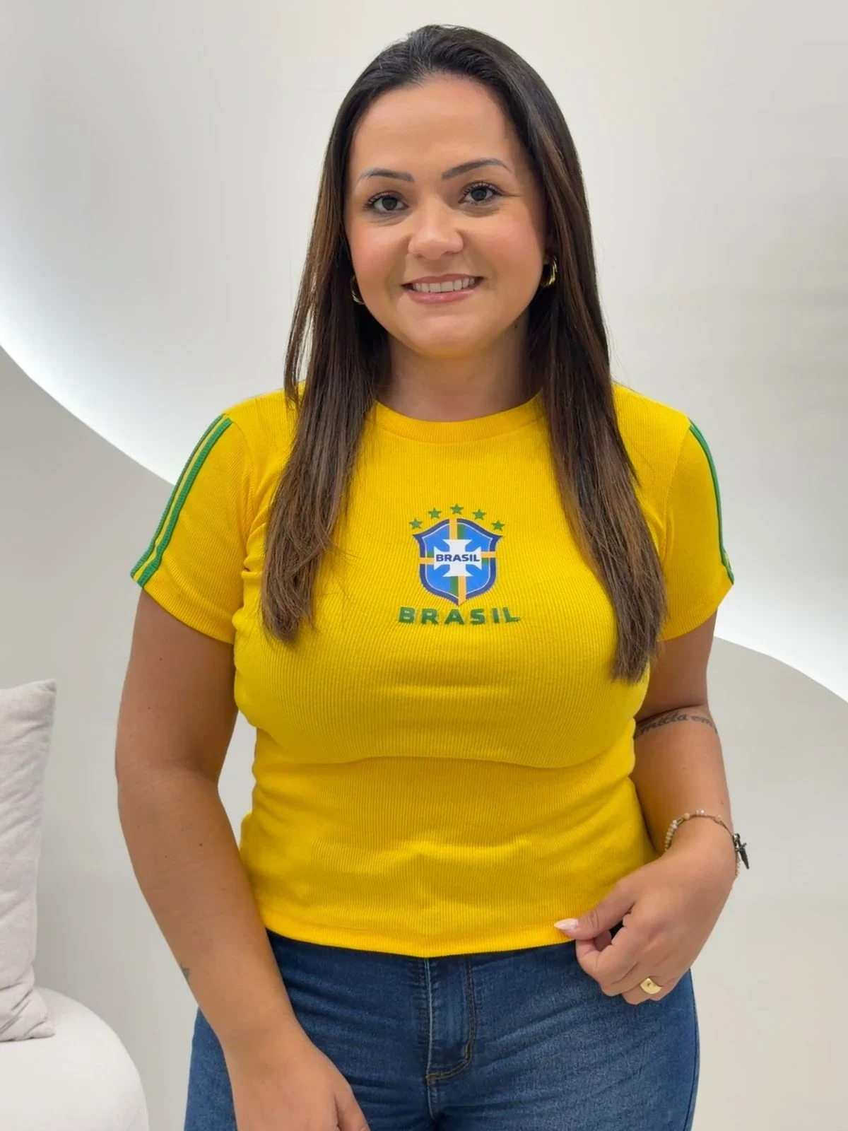 OPicoGirl – Blusa Brasil – Azul OPicoGirl - Blusa Brasil - Azul