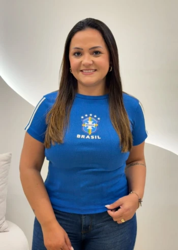 OPicoGirl - Blusa Brasil - Azul