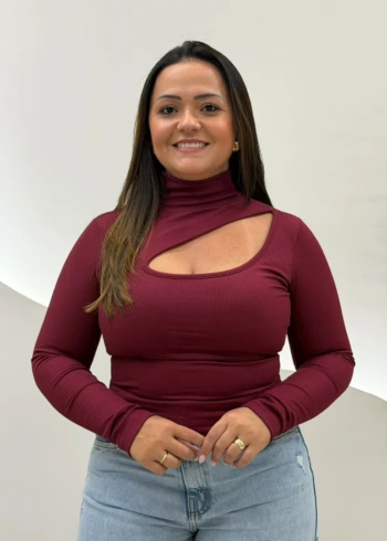 OPicoGirl - Blusa Carmem - Marrom (cópia)