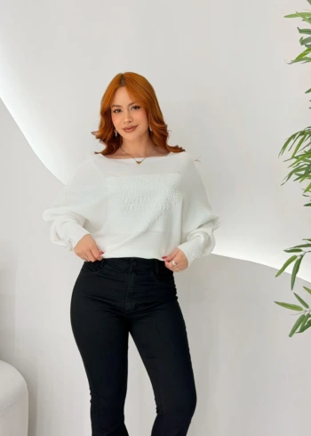 OPicoGirl - Blusa Love Modal - Preto