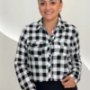 OPicoGirl - Camisa Xadrez - Vermelho