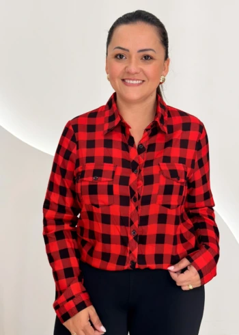 OPicoGirl – Camisa Xadrez – Vermelho OPicoGirl - Camisa Xadrez - Vermelho