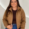 OPicoGirl - Jaqueta Suede - Preto