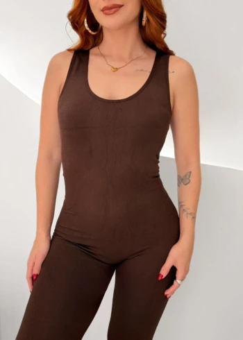 OPicoGirl - Macacão Fitness - Preto
