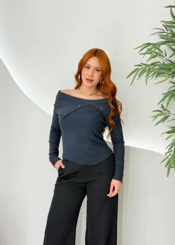 OPicoGirl - Blusa Manuela - Preto