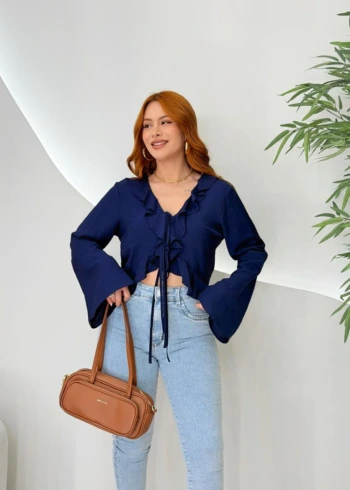 OPicoGirl - Blusa Melaine -Preto