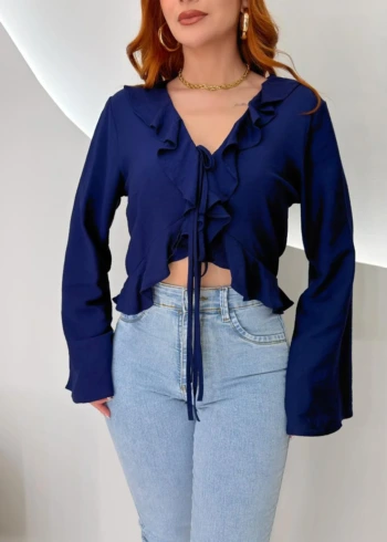 OPicoGirl - Blusa Melaine -Preto