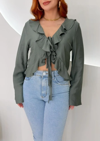 OPicoGirl - Blusa Melaine -Preto