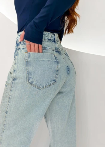 OPicoGirl – Calça Wide leg c/ Brilho 1008 OPicoGirl - Calça Wide leg c/ Brilho 1008