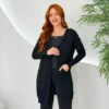 OPicoGirl - Cardigan c/ Capuz - Preto