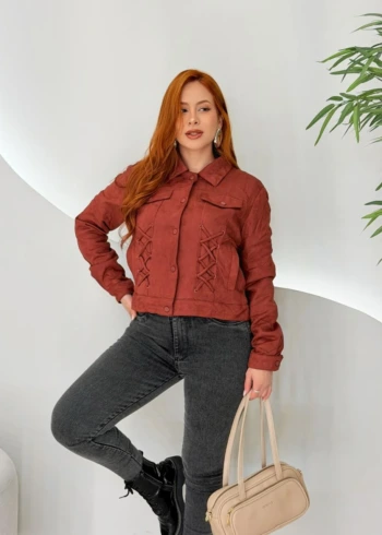 OPicoGirl - Casaco Suede