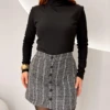 OPicoGirl - Short Saia Xadrez -