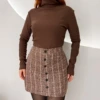 OPicoGirl - Short Saia Xadrez -